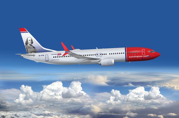  Norwegian announces Benjamin Franklin as its first American tailfin hero. The likeness of the inventor and statesman, who was often called the “first American” because of his tireless campaigning to unify the colonies, will adorn the airline’s newest Boe