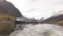 Fred. Olsen Cruise Lines' Balmoral in Olden, Norway.