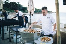 Chef Dany Angove at the Audi Gourmet Beach BBQ