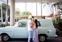 Natalie, Blake and baby Jude Faulkner - Travelshoot Staycation on the Gold Coast