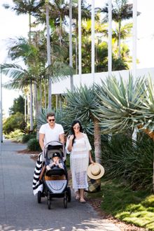 Natalie, Blake and baby Jude Faulkner - Travelshoot Staycation Gold Coast