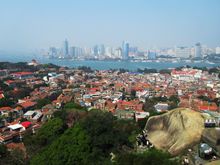 Xiamen skyling as seen from Gulangyu Island