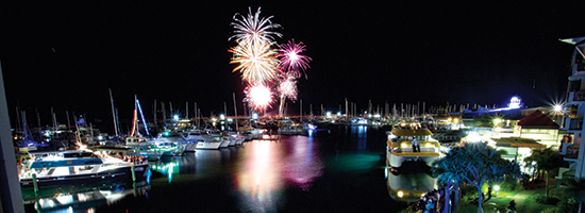 Fireworks are always a crowd favourite at the Blessing of the Fleet being held on August 12 at the Great Sandy Straits Marina in Hervey Bay.