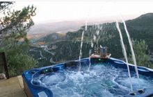 Sip a glass of bubbles whilst watching the sun go down at Royal Bambu