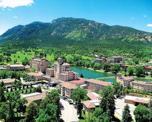 The Broadmoor resort in Colorado Springs, Colorado USA