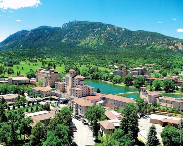 The Broadmoor resort in Colorado Springs, Colorado USA