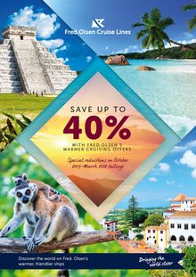 Save up to 40% with Fred. Olsen’s new ‘Warmer Cruising’ offers 