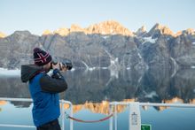 Photographer in Greenland, European Arctic