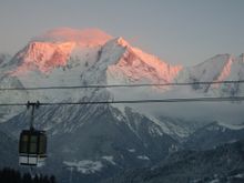 Night skiiing, Chamonix France