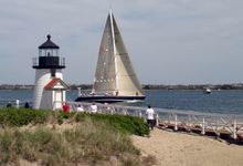 Sailboat at Brant Point Light, Nantucket