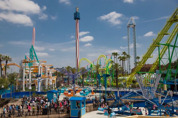 Knott's Boardwalk area welcomed three new attractions in 2013 - Coast Rider, Surfside Gliders and Pacific Scrambler.