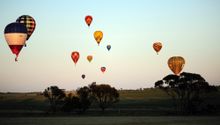 Dawn flight, National Ballooning Championships, Northam WA 2015