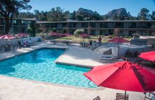 Overlooking the pool at Arabella Hotel Sedona