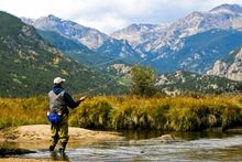 Fly fishing in Rocky Mountain National Park
