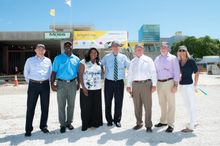 Pictured: Mike Reininger, Brightline President; Robert McKinzie, Fort Lauderdale Commissioner; Barbara Sharief, Broward County Vice Mayor; Jack Seiler, Fort Lauderdale Mayor; Bob Moss, Chairman & CEO of Moss & Associates; Vincent Signorello, President & C