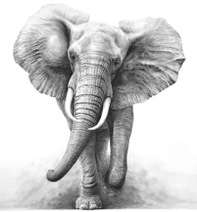 Embellished print by Gary Hodges for Sketch for Survival