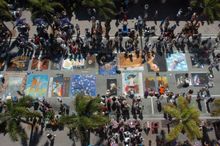 Lake Worth Street Painting Festival - Aerial view