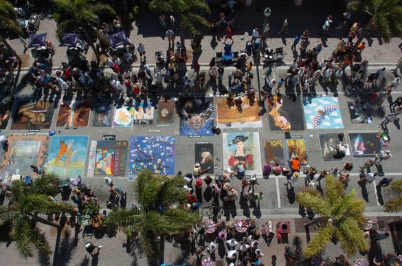 Lake Worth Street Painting Festival - Aerial view