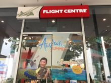 Flight Centre Singapore campaign_store window