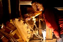 Ekhof Theatre's late 1600 stage machinery