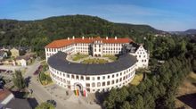 Aerial view of Elisabethenburg in Meiningen