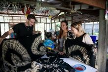 If you're feeling a bit creative when on Ko Phangan, stop off at one of the many tie-dye workshops where you can learn this age-old method of decorating clothing. There are also amazingly colourful examples of tie-dye and batik to buy, and it's possible t