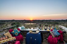 Botswana safari camp - SkyBeds - Sunset Drinks - image credit 'Natural Selection'