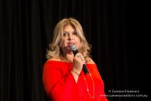 Helen Logas, Luxperience Founder welcoming guest to Luxperience 2017