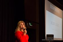 Helen Logas, Luxperience Founder welcoming guest to Luxperience 2017