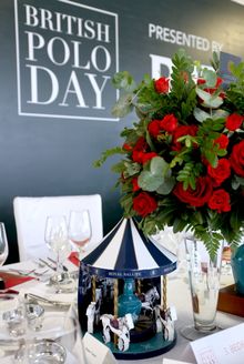 British Polo Day China Table Setup