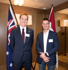 Hadrien Bourely, Honorary Consul & Alex Luther