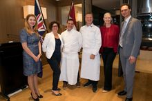 Monaco delegation at Park Hyatt Sydney 18.09.2017 Left to Right: Vanessa Raffaeli, HE Catherine Fautrier, Jean-Philippe Borro, Benoit Witz, Alison Roberts-Brown, Guy Antognelli,