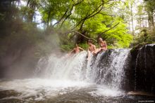 Relax in the naturally heated waters of Kerosene Creek, just 35 minutes south of Rotorua, where hot springs and a freshwater stream meet to create soothing bath-like waters.