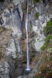 Wildwire Wanaka has exclusive access to Twin Falls on a private farm just out of Wanaka