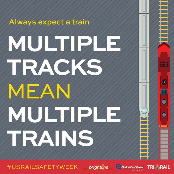 Follow Rail Safety Week on social media with the hashtags #USRailSafetyWeek and #RailSafety.