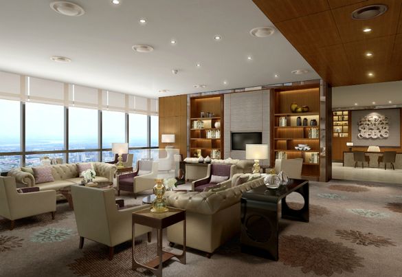 Sky-high views from the Club InterContinental lounge