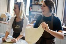 Pizza making at Cooks - The Carlton School of Food