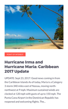 BinduTrips.com has updated severe weather information for travelers.