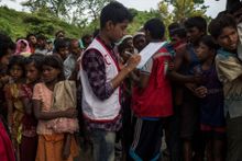 International Red Cross Red Crescent is providing life-saving emergency relief such as clean water, food and shelter materials to hundreds of thousands of people affected by the crisis in Myanmar. Photo: AJ Ghani/IFRC