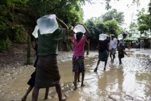 International Red Cross Red Crescent is providing life-saving emergency relief such as clean water, food and shelter materials to hundreds of thousands of people affected by the crisis in Myanmar. Photo: AJ Ghani/IFRC