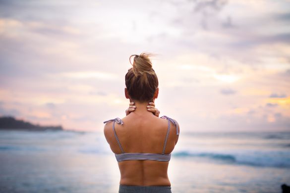 Sunshine Coast local and SUP yoga instructor Kat Harding Sunshine Coast local and SUP yoga instructor Kat Harding