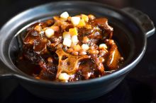 Braised Australian oxtail with aboriginal pigeon pea