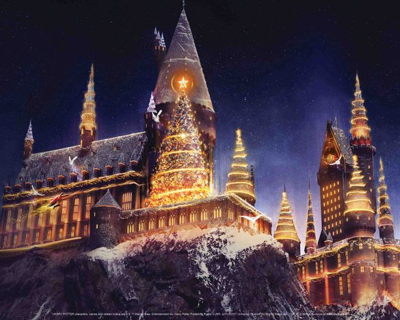 Christmas in the Wizarding World Harry Potter at Universal Studios Hollywood