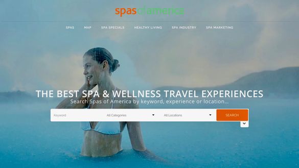 Spas of America, Homepage
