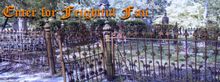 Historic cemetery gate
