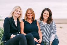 The Salt Team: from l-r, Sylvia Bradshaw, Amanda Howarth, Lucy Downing