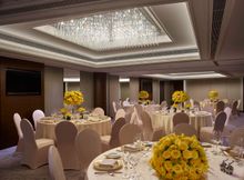 Event Room with Social Dinner Setup