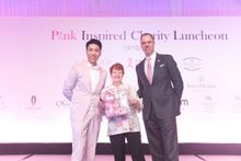 (L to R) Mr. Marcus Kwok, Ms. Tove Vine and Mr. Bede Barry at Conrad Macao’s PINK Inspired charity lunch
