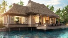 Rendering of Waldorf Astoria Maldives.