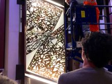 Prototype of Simon Periton_s artwork for Farringdon station western ticket hall_290388